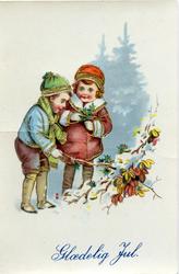 Postkort, julekort. Glædelig jul.