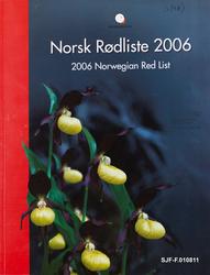 Forsida på publikasjonen «Norsk Rødliste 2006».  Dette var e