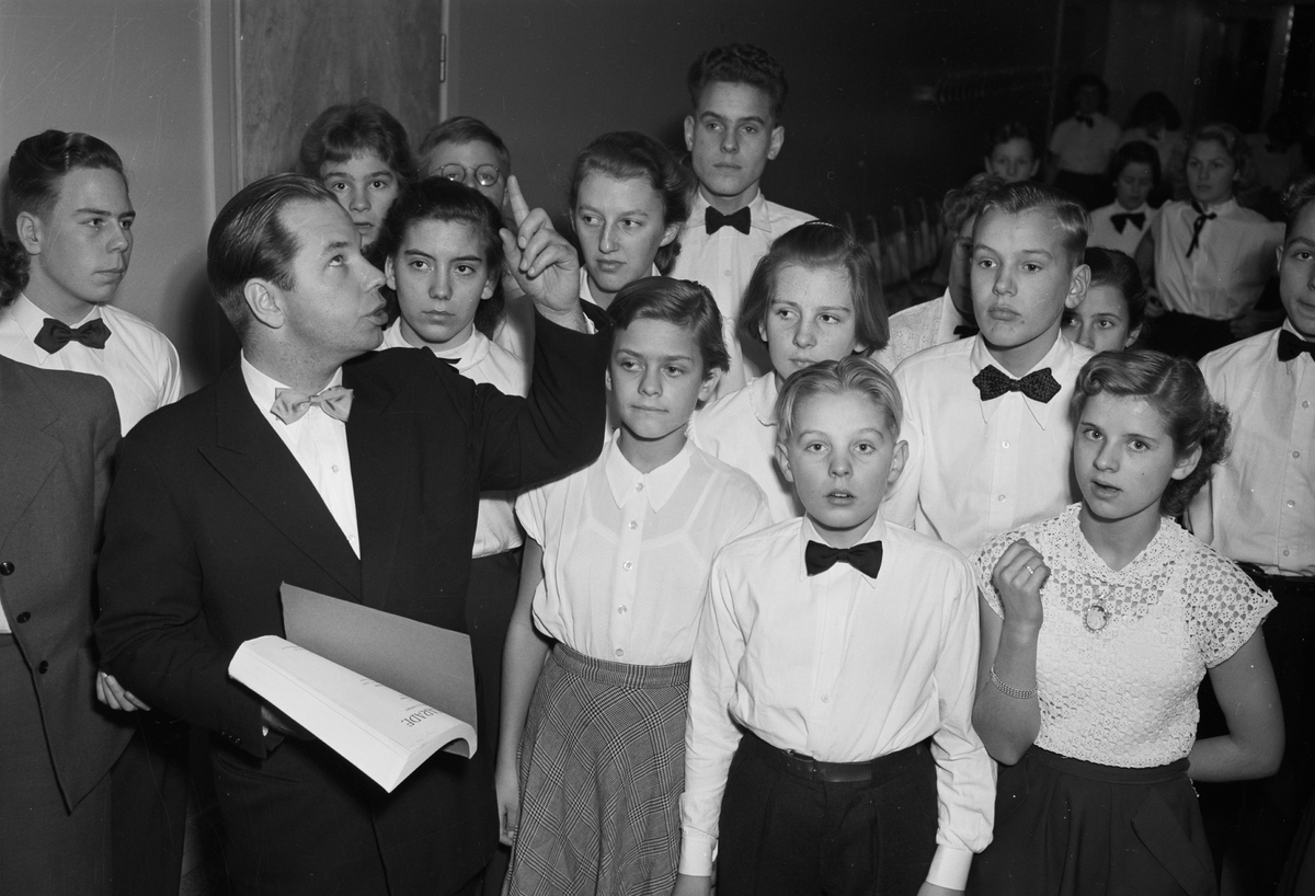 Dansk ungdomssångkör, Uppsala, december 1952