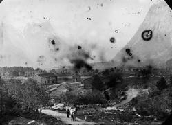 Oversiktsfoto fra Hoås på Grøa i Sunndal kommune. Fra Sunnda