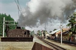 A/L Hølandsbanens veterantog fra Drammen til Krøderen kjører