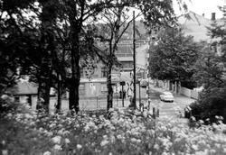 Hjørnet Jeløgata og Stengata i Moss 1960.