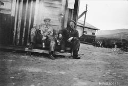 Arbeidskarer på Nordre Geitryggen - ukjent og Magnus Reitan