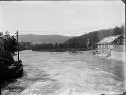 Dokumentasjon av Tinnelvens bredder ved vannstand på 19,4 me