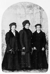 Portrett av tre kvinner
Evenine Stortrøen, Goro Kindøl, Tol