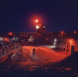 Kran på industriplassen.