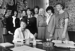 Gro Harlem Brundtland og "Kvinneregjeringen", mai 1986..Fra 