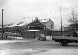 Torshov trikkehall. Januar 1950
