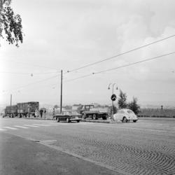 Trondhjemsveien. Trafikk. Farlig fotgjengerovergang ved Sins