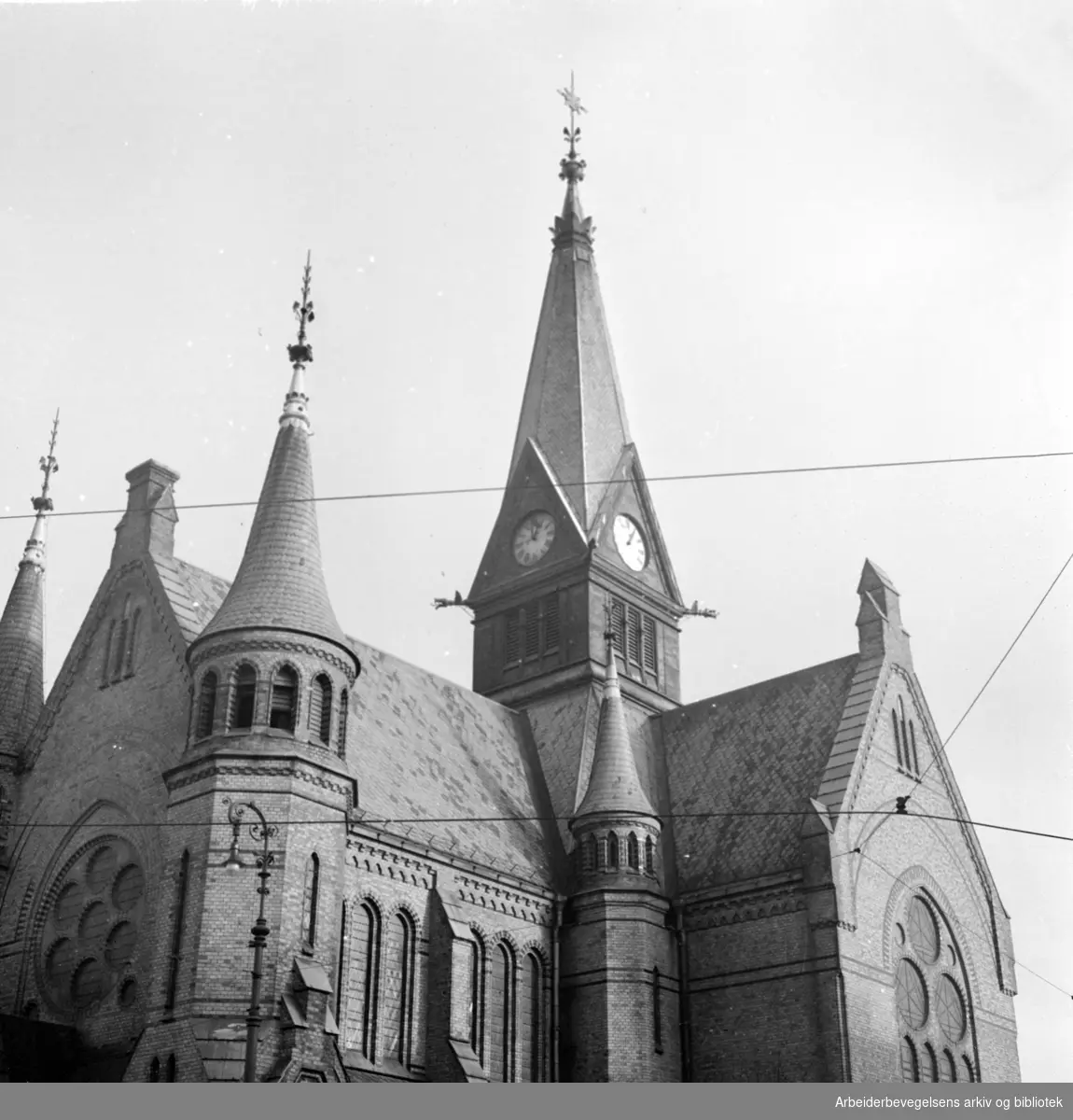 Sagene Kirke. Februar 1949