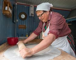 Fra "Fløttdagen" på Dølmotunet 2016, Tolga, Hedmark. Musea i