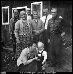 Folk på Nørdre Myhre, Venabygd i Ringebu.