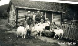 Gruppebilde, perosner, geit