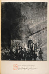 Herlof Hyttefad henrettes på Akershus [papirkunst]