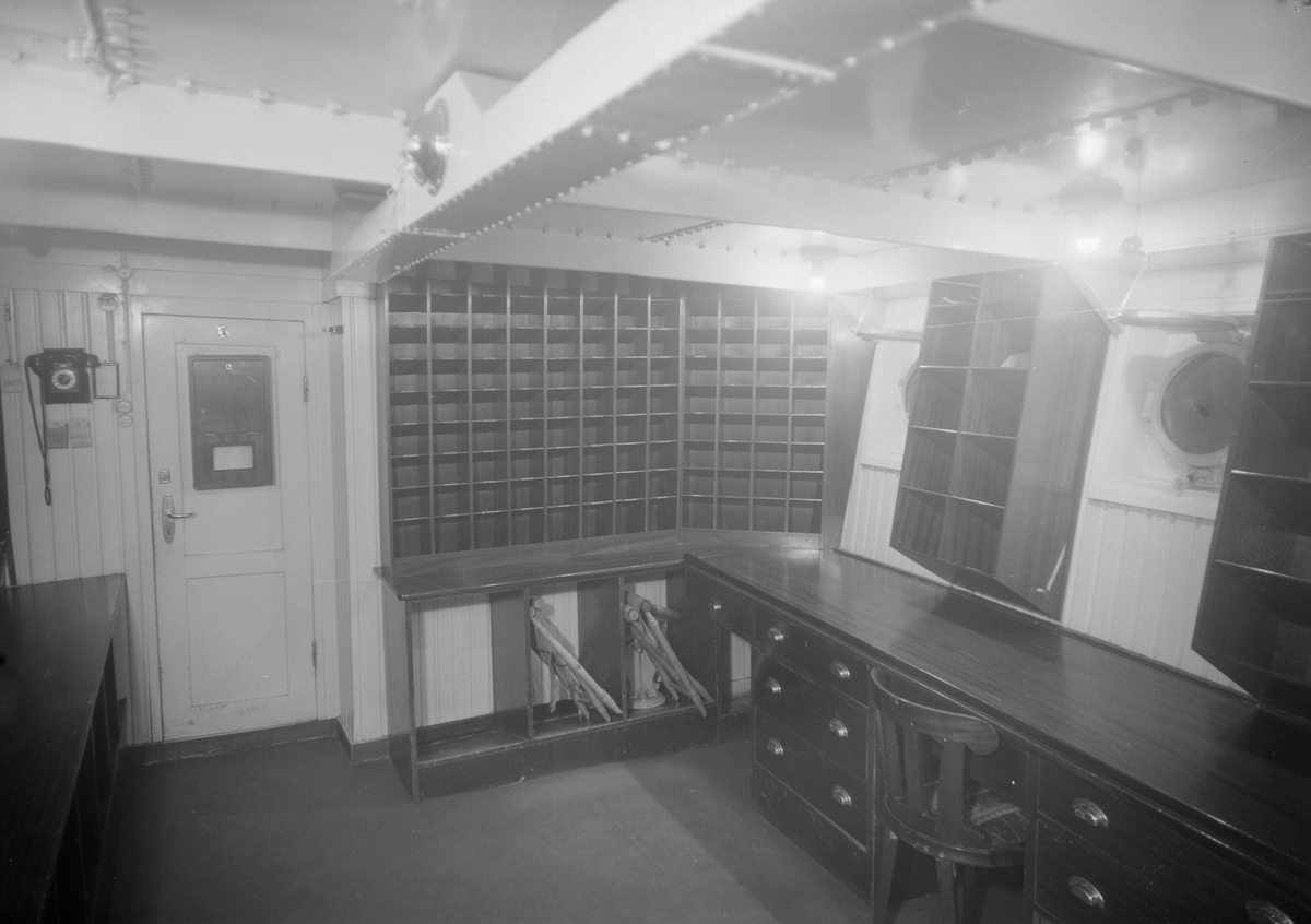 Postkontoret ombord i D/S Nordstjernen