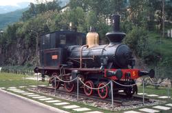 Damplokomotivet "Bifrost", tidligere brukt av LKAB, utstilt 