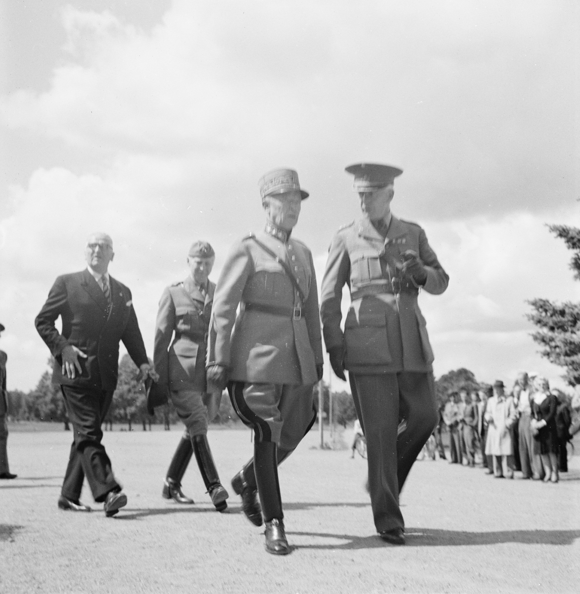 Schweiziske generalen Henri Guisan, Uppsala, juni 1947