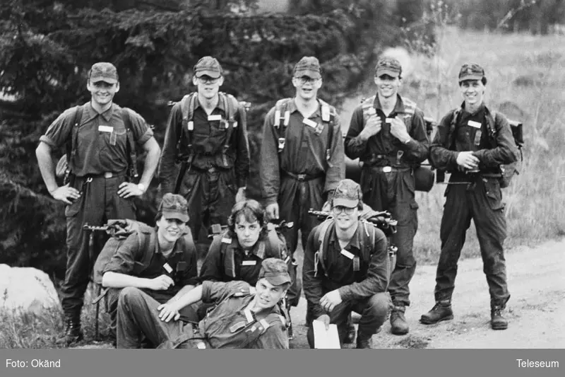 Bataljonchefens gruppfälttävlan, 18 - 19 maj 1983, segrande lag ur 1. komp PBS