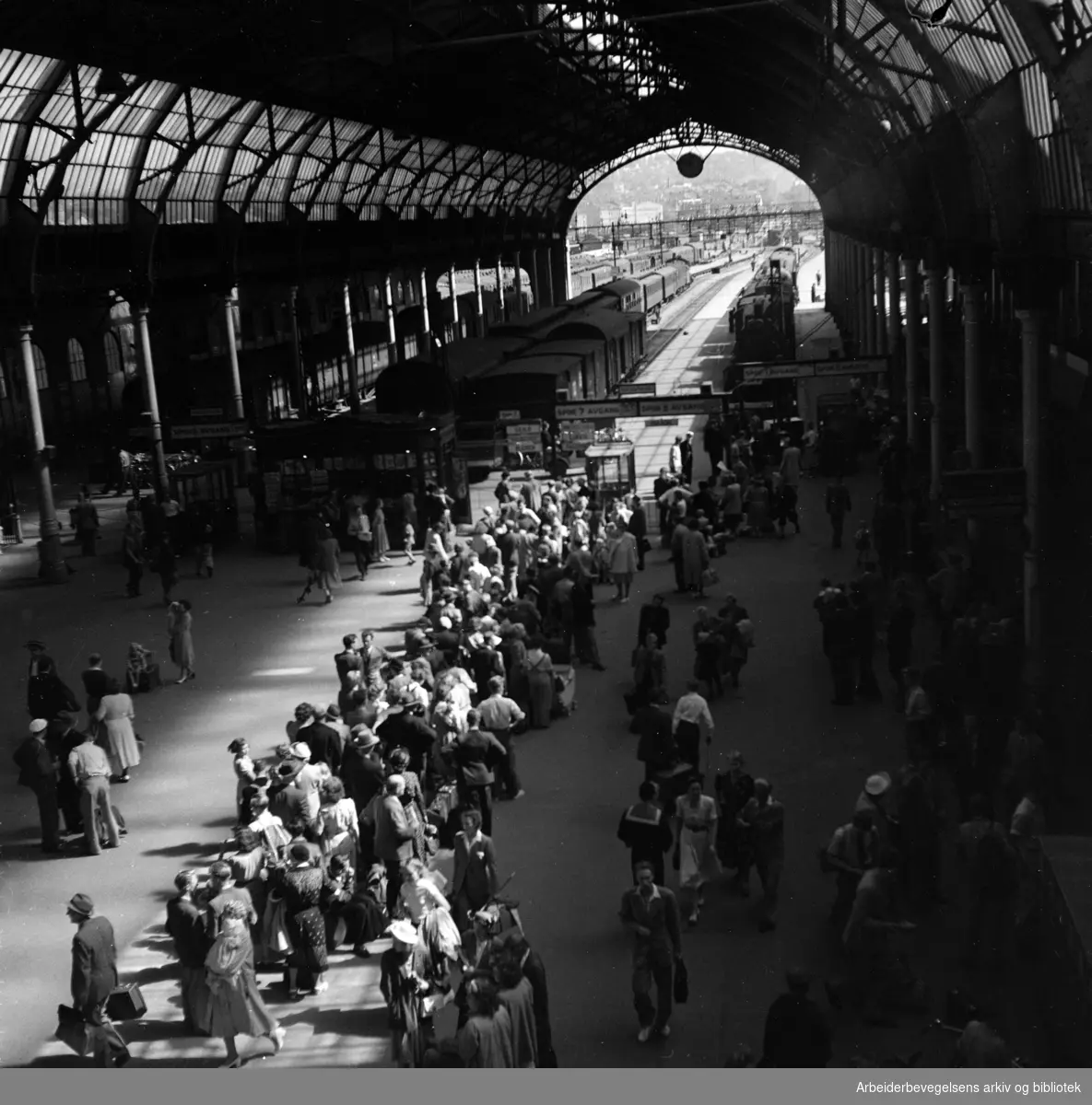 Østbanestasjonen. 1950-årene.