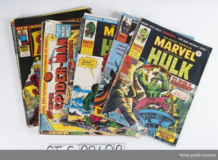 Diverse: Marvel Comics, Spider-Man, Dracula, The Avengers, Hulk etc.