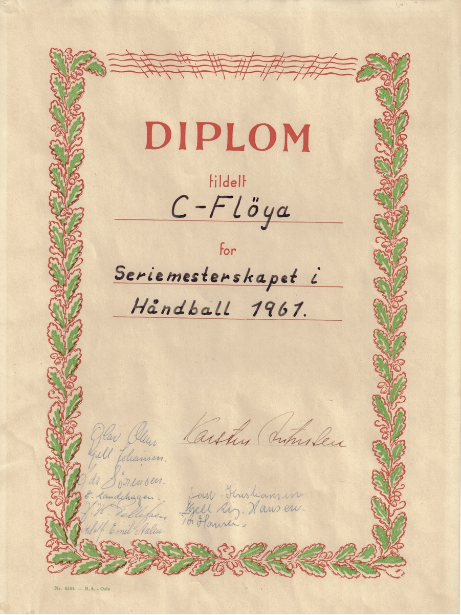 Diplom tildelt C- Fløya ved Botsfengselet