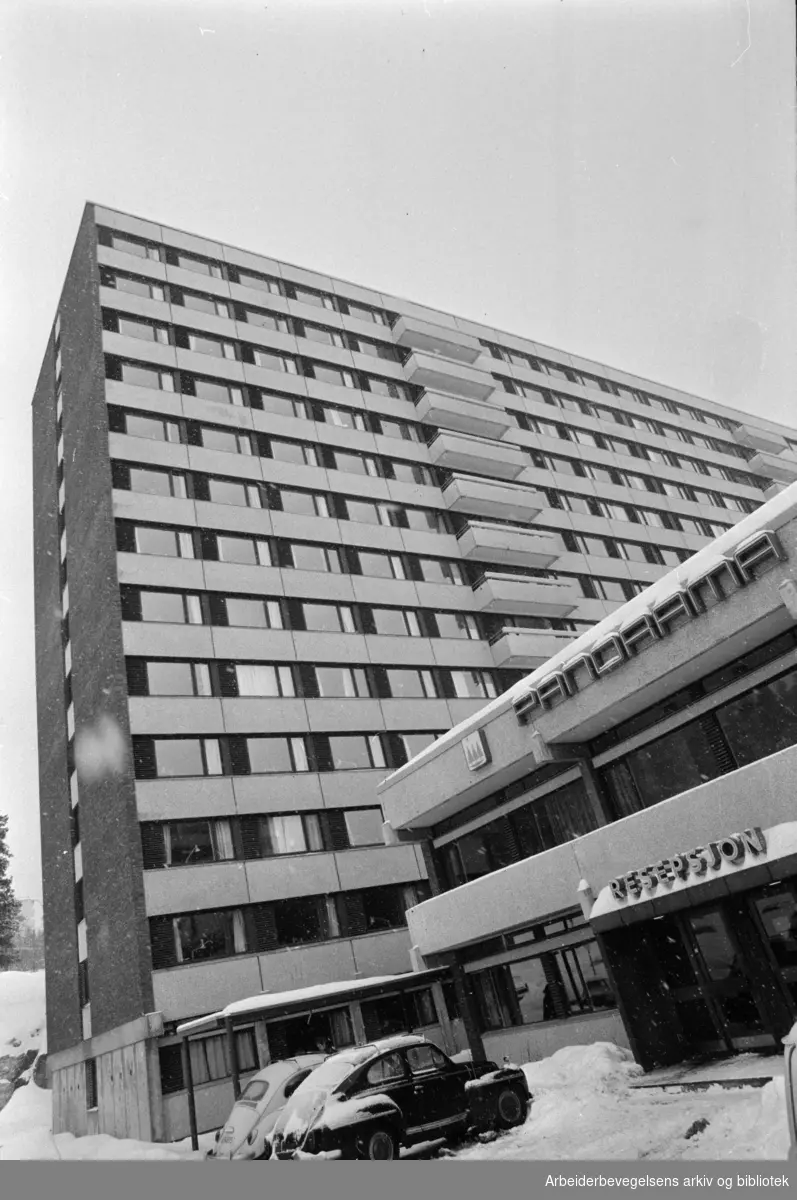 Kringsjå. Studentbyen. Mars 1970