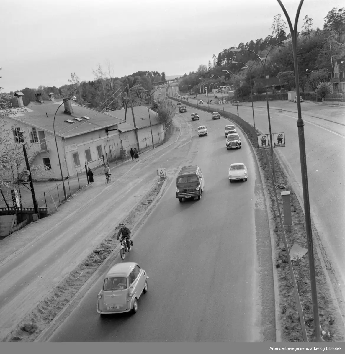Drammensveien, diverse. Mai 1961.
