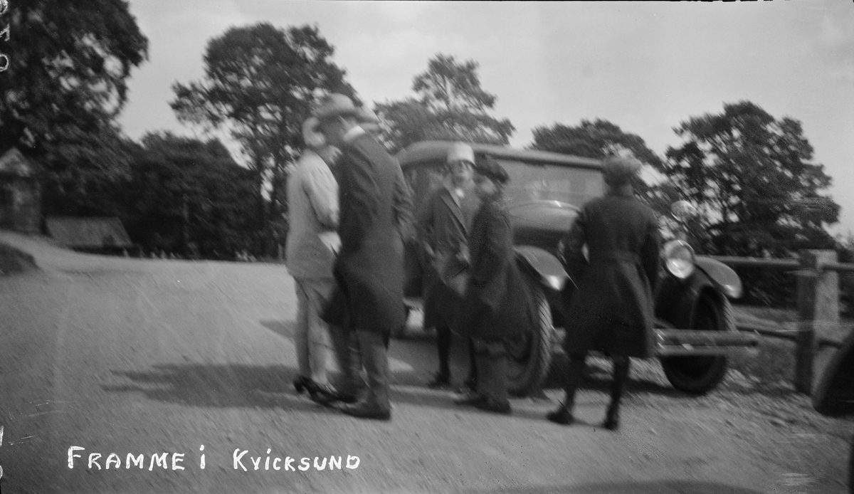 Bilsemester 1928 - "framme i Kvicksund"