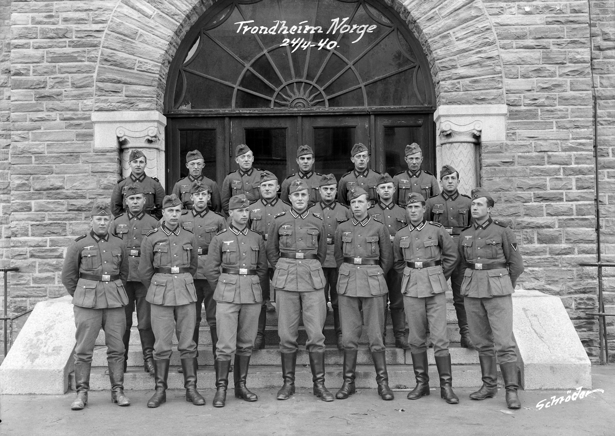 Tysk soldater på Ila skole