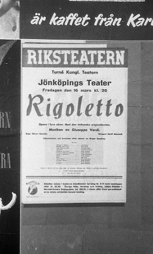 Löpsedel Jönköpings teater.