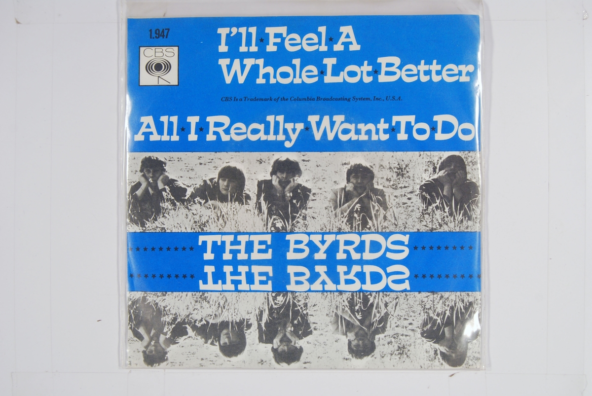 Bilde av The Byrds på en eng.