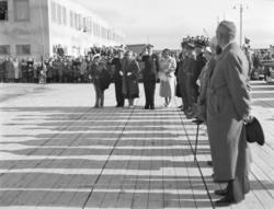 Vadsø. Kongebesøk i Vadsø 1950. Kongen og kronprinsfamilien 