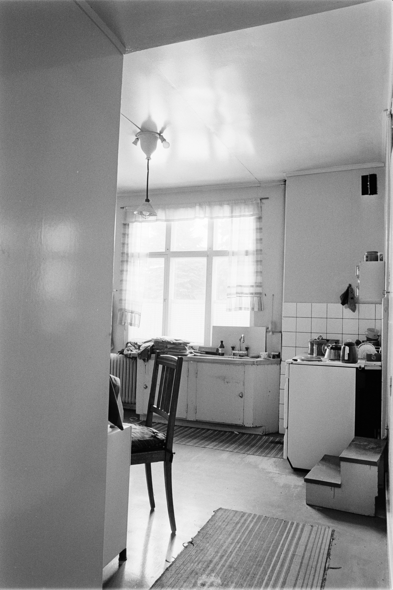 Kök, övre våningen, Enköpings Kvarnstensfabrik, Bangårdsgatan 13, Enköping, Uppland 1984