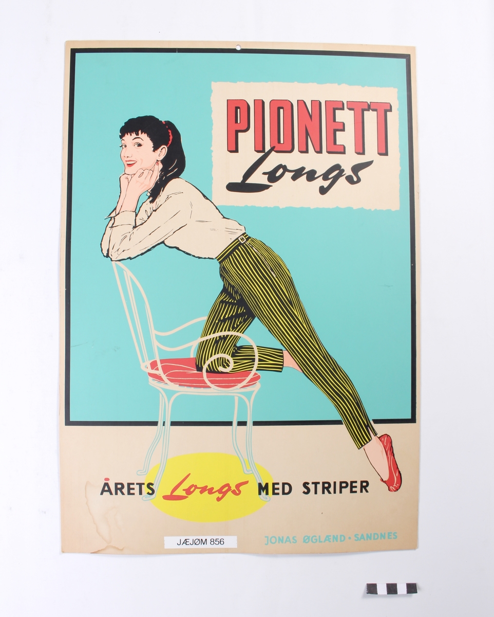 Reklameplakat for Pionett Longs.