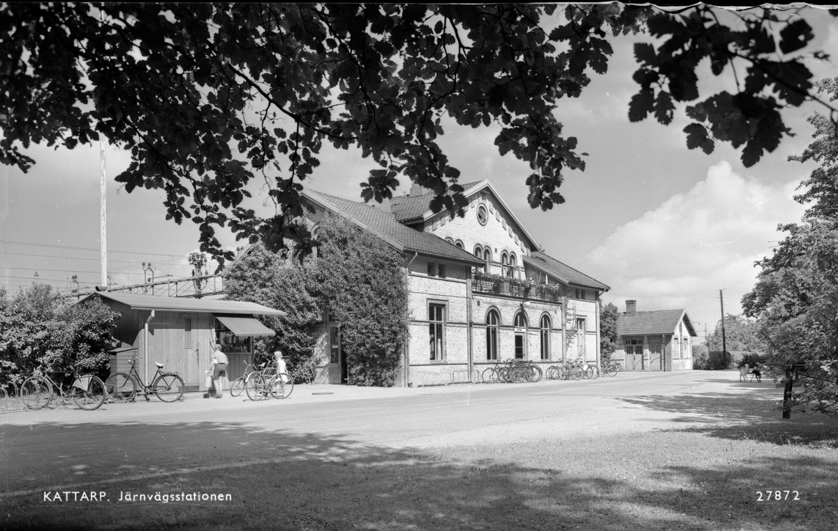 Kattarp station. - Järnvägsmuseet / DigitaltMuseum