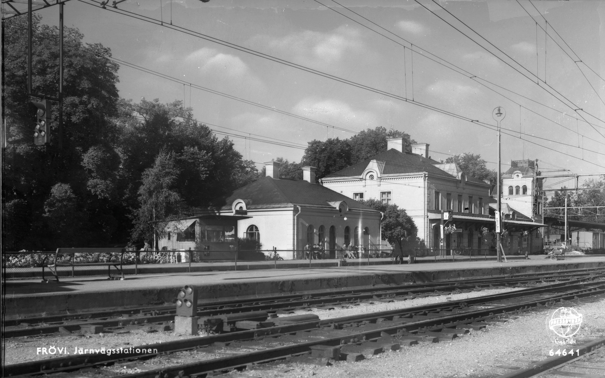 Järnvägsstationen i Frövi.