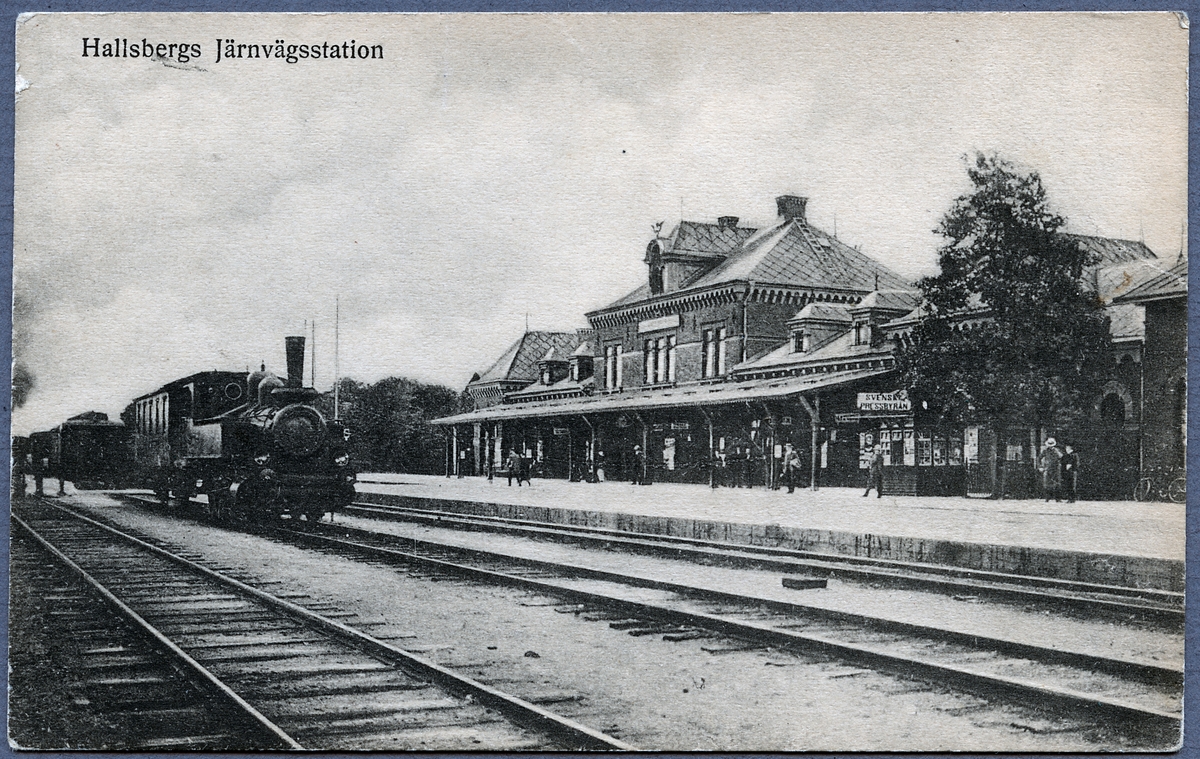 Järnvägsstationen i Hallsberg.
