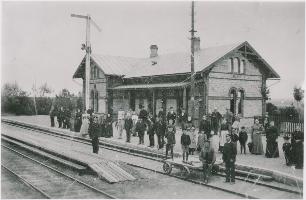 Veinge gamla station 1885-1900 riven 1901