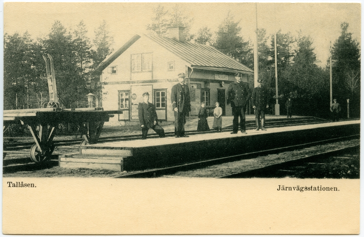 Tallåsens station. Statens Järnvägar, SJ.