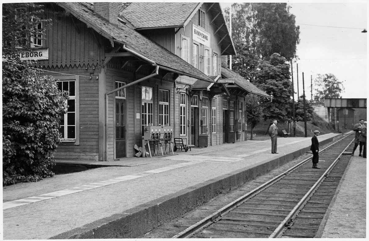 Björneborg station inför elektrifieringen.