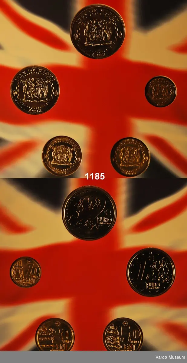 Myntsamling euro. England.