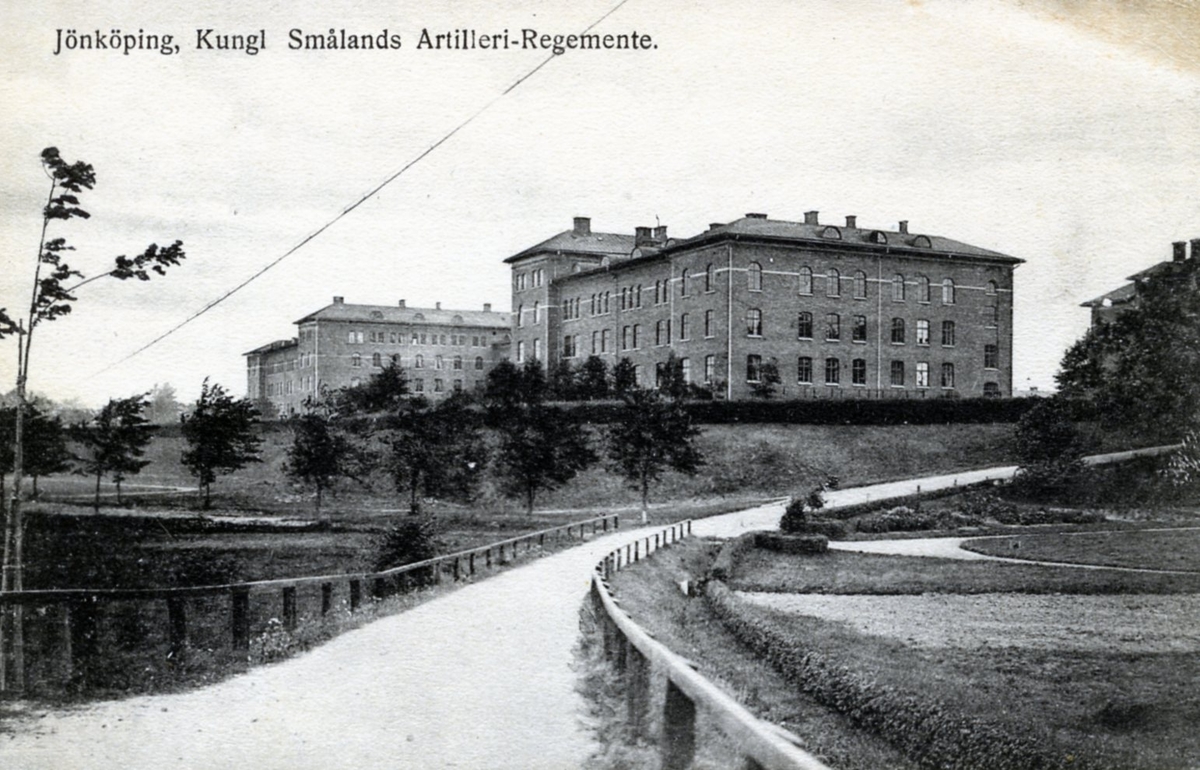 Kaserner, Smålands Artilleri-Regemente. Jönköping.