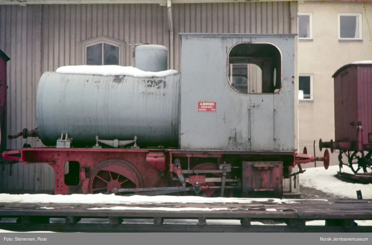 Fyrløst damplokomotiv "Geita" tilhørende Drammenselvens Papirfabrikker (Union Co.)