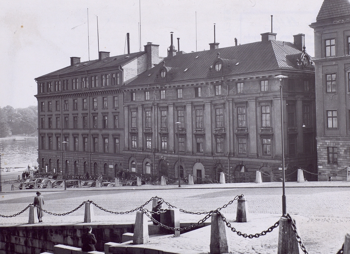Stockholm, Skeppsbron 2 Före ombyggnaden omkring1920.