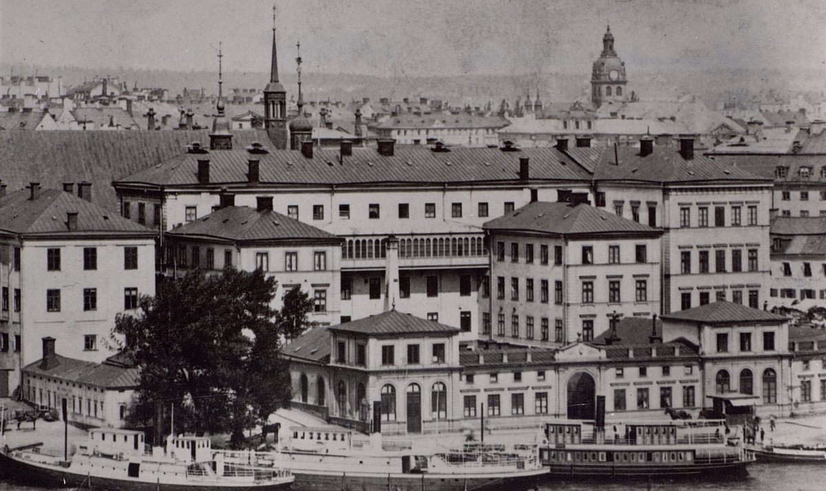Gamla riksdagshuset år 1900.