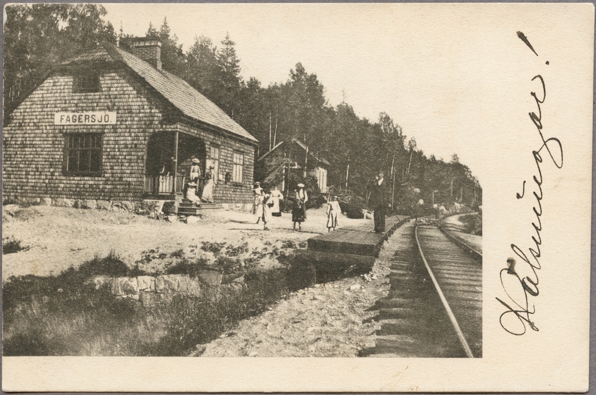 Fagersjö station. - Järnvägsmuseet / DigitaltMuseum