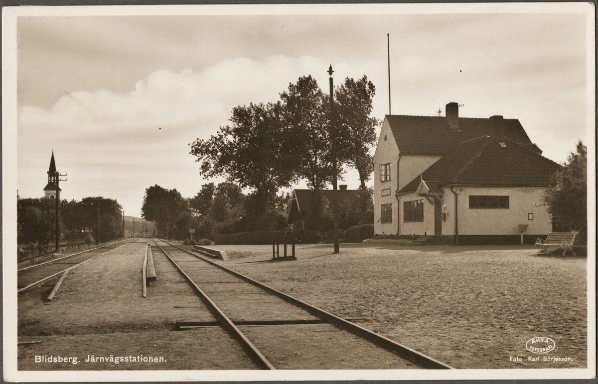 Blidsberg järnvägsstation.