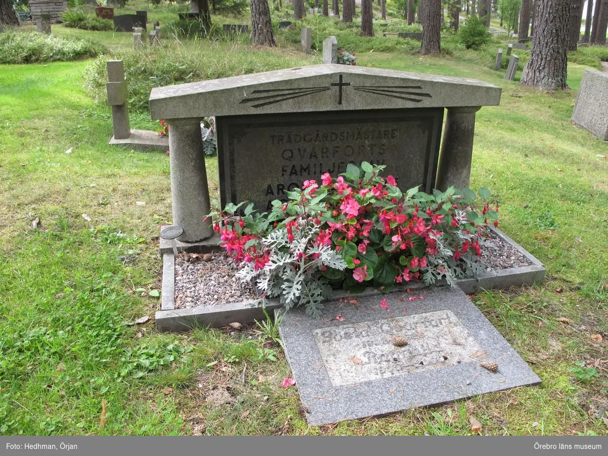 Pålsboda kyrkogård, Inventering av  kulturhistoriskt värdefulla gravvårdar 2011-2012, Kvarter C.