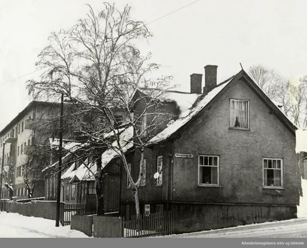 Kampen. Nannestadgata. Januar 1939
