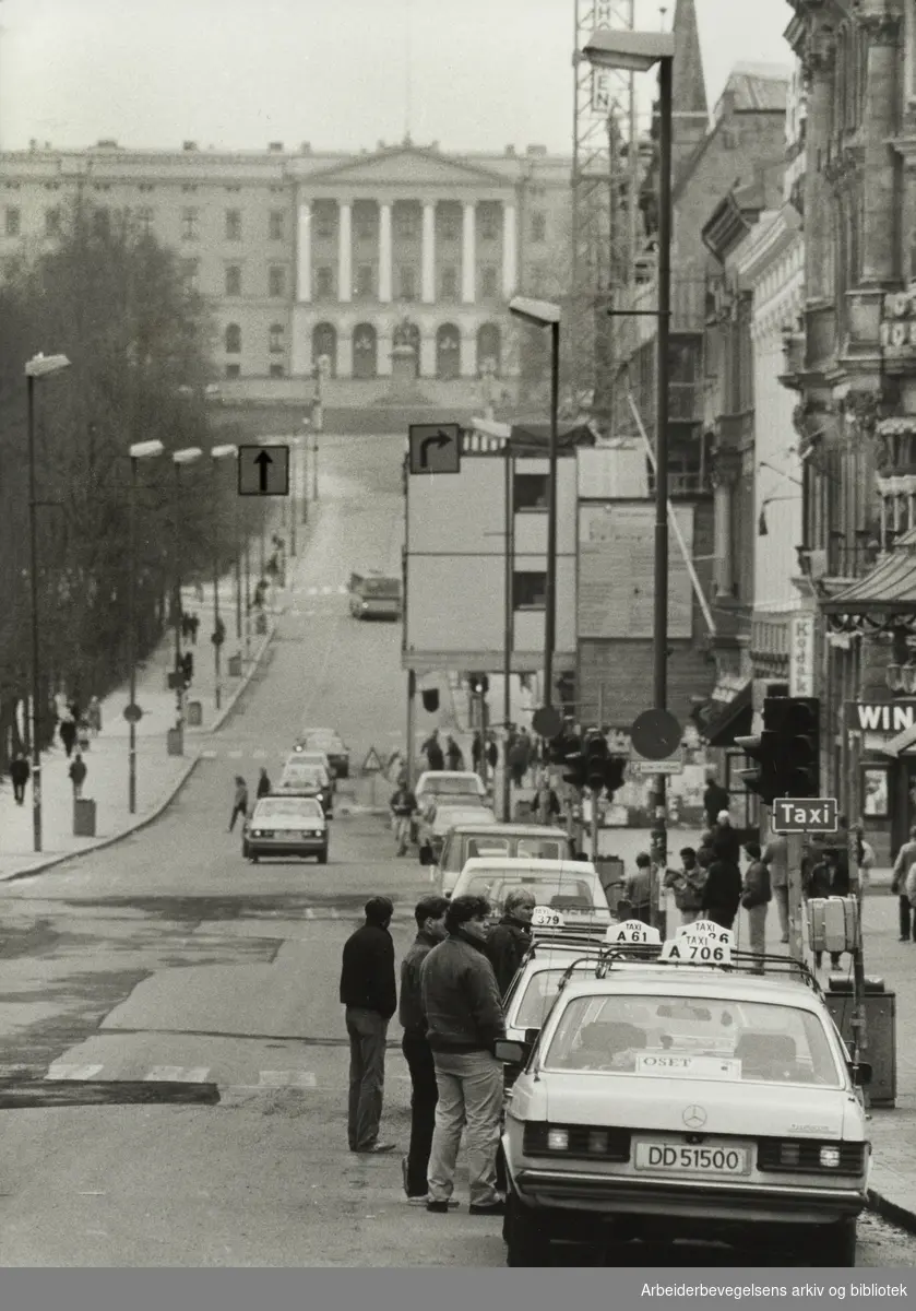 Karl Johans gate. April 1984